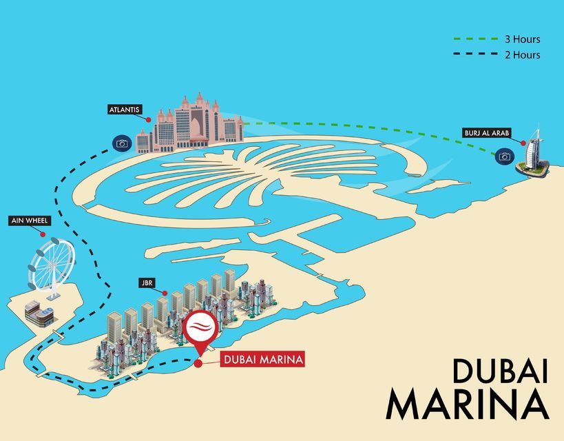 Dubai Marina: Luxury Yacht Tour with Breakfast or BBQ