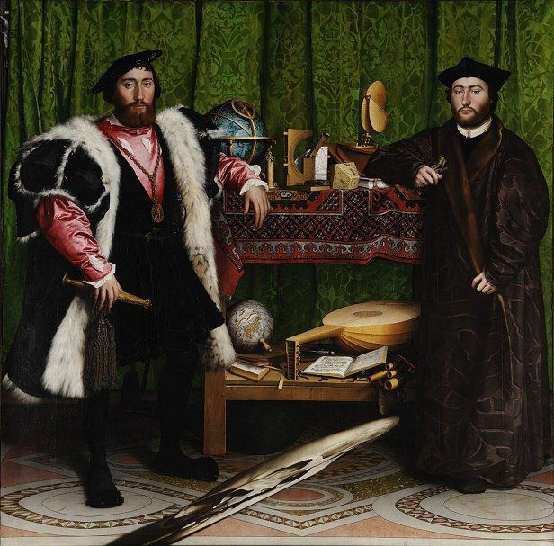 The Ambassadors By Hans Holbein the Younger, Oil Painting