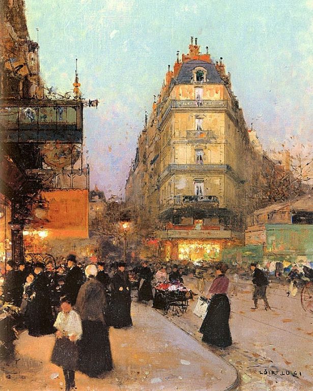 The Grand Boulevards By Luigi Loir, Oil Painting
