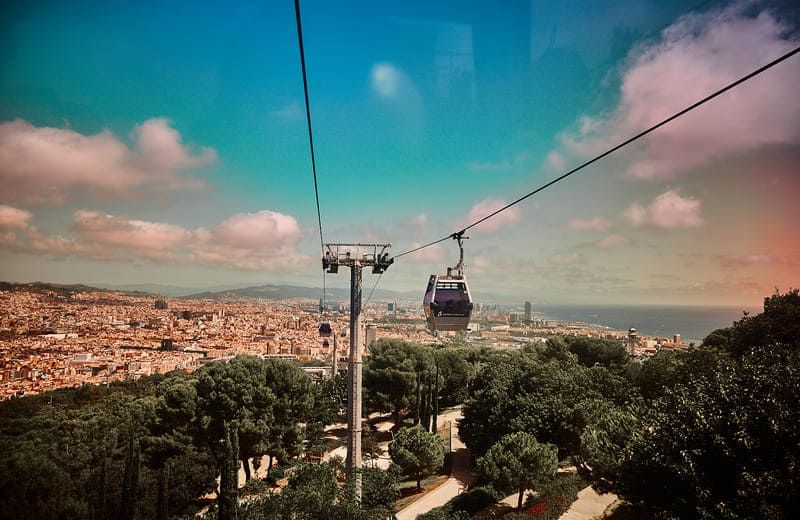 Barcelona’s Montjuic Cable Car Ride: Round Trip Ticket