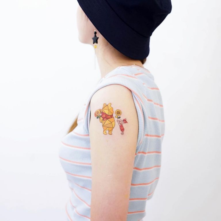 Winnie The Pooh And Piglet Tattoo By HK Zada Lam - Tattoo Winnie The Pooh And Piglet Tattoo By HK Zada Lam - Tattoo