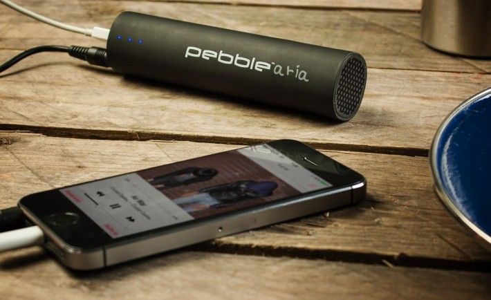 Pebble Aria Portable Charger & Speaker