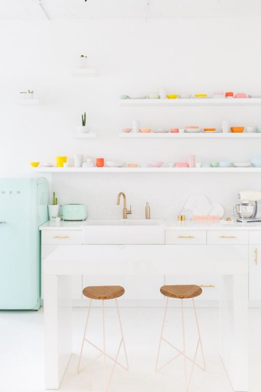 10 Wonderful Bold White Kitchens