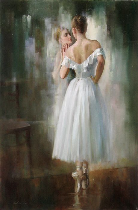 Ballerina By Kelvin Lei, Oil Painting