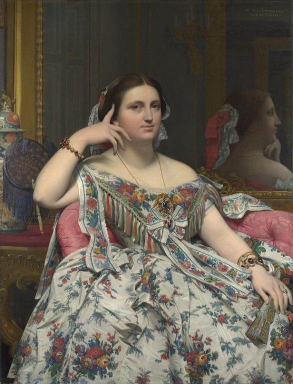 Madame Moitessier By Jean-Auguste-Dominique Ingres, Oil Painting