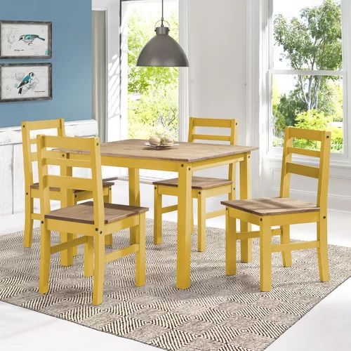 Robin 5 Piece Solid Wood Dining Set