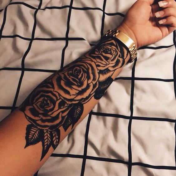 Roses Forearm Tattoos Design