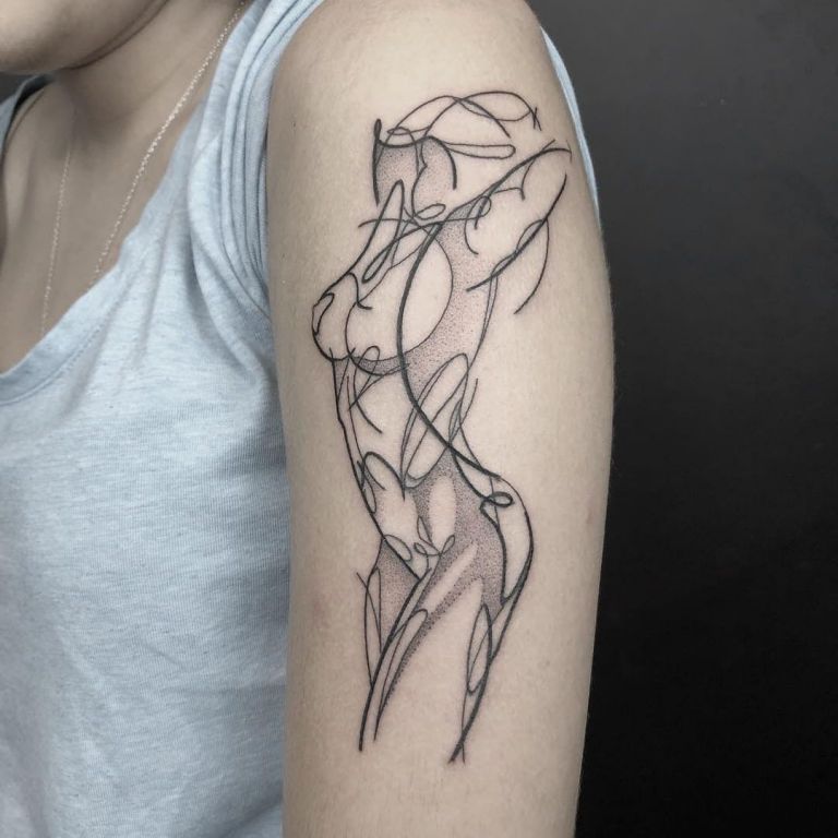 Illustrative Body Tattoo by Brian Steffey 