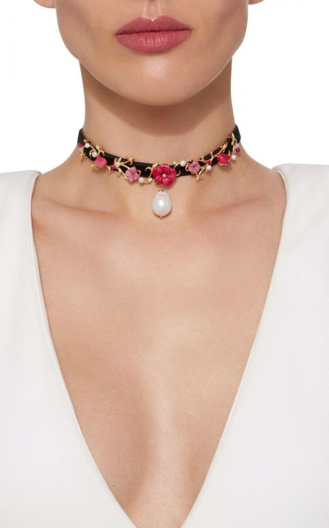 Of Rare Origin Fuchsia Bramble Choker