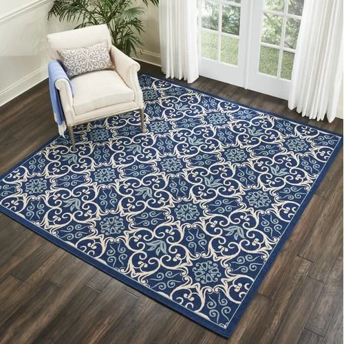 Liseron Navy Indoor - Outdoor Area Rug