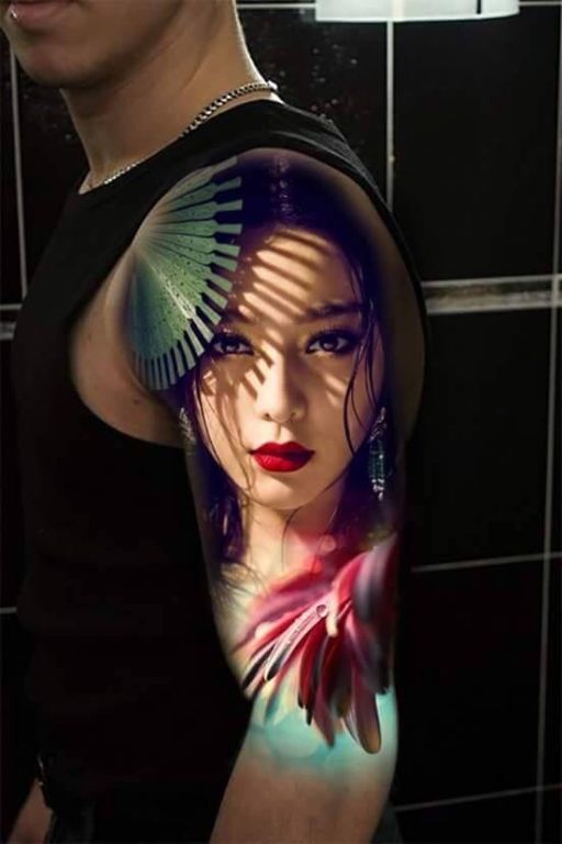 Geisha Tattoo For Arm