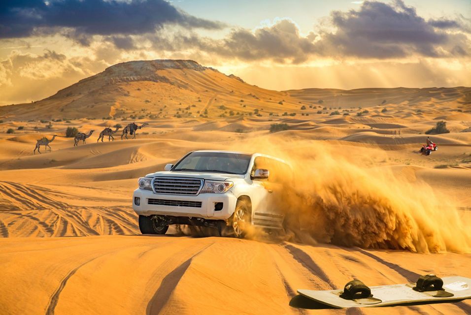 Red Dune Safari with Sandboarding, Camel Ride & BBQ Options